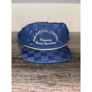 Vintage Amax Coal Company Wyoming Mining Rope Hat Imperial Headwear USA Made